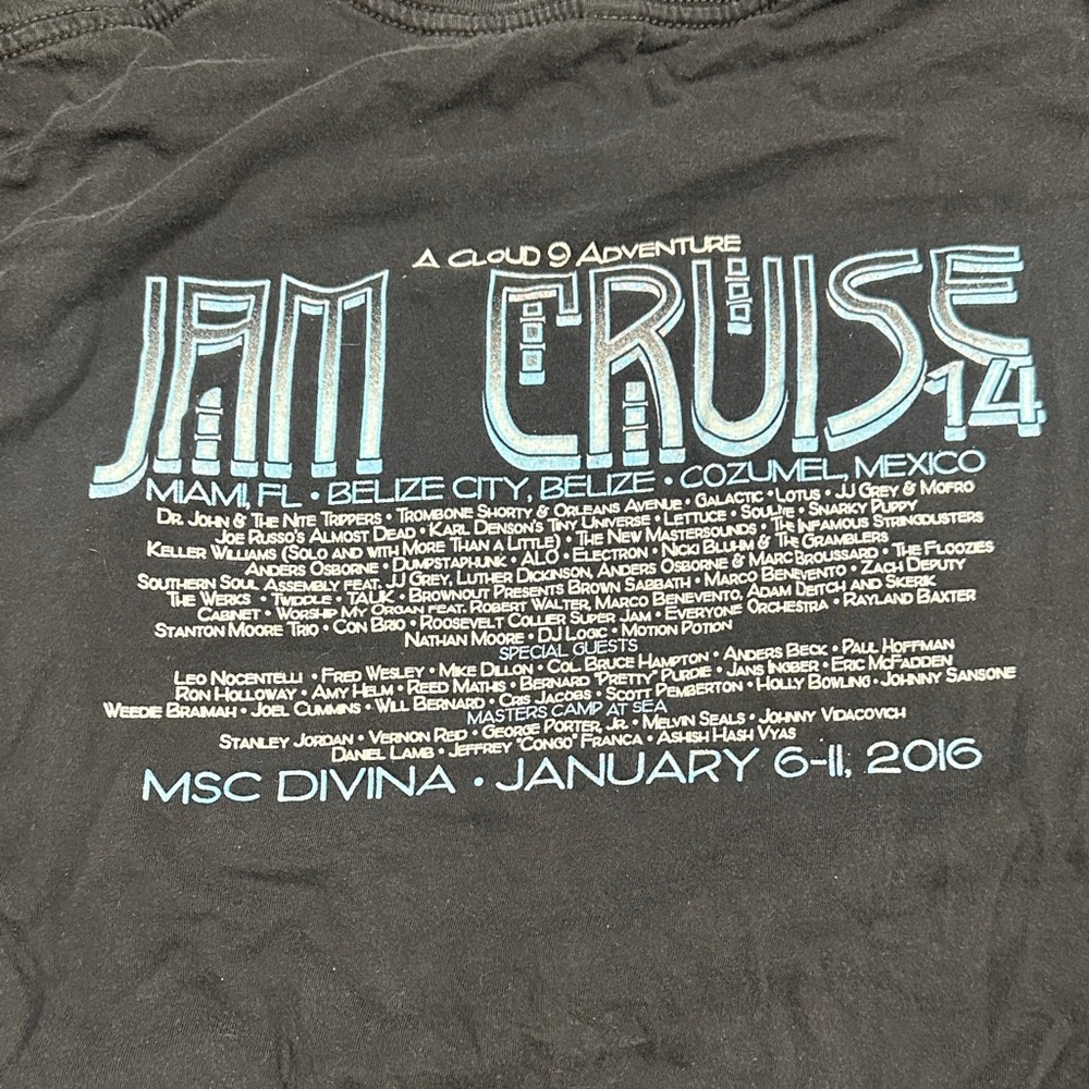 Black Jam Cruise 14 T-Shirt